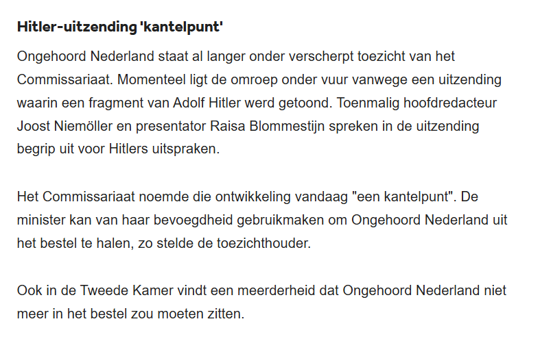 Repelsteeltje21's tweet photo. Natuurlijk was het provocerend van @ongehoordnedtv om te gaan zitten koketteren met 'kijk eens wat wij durven', maar de hypocrisie van ons establishment is weer eens niet te harden.🤮
ELKE dag de enige Joodse staat demoniseren, en dan een appelflauwte krijgen over ON.🚮
>> https://t.co/1SaGmw0GSN