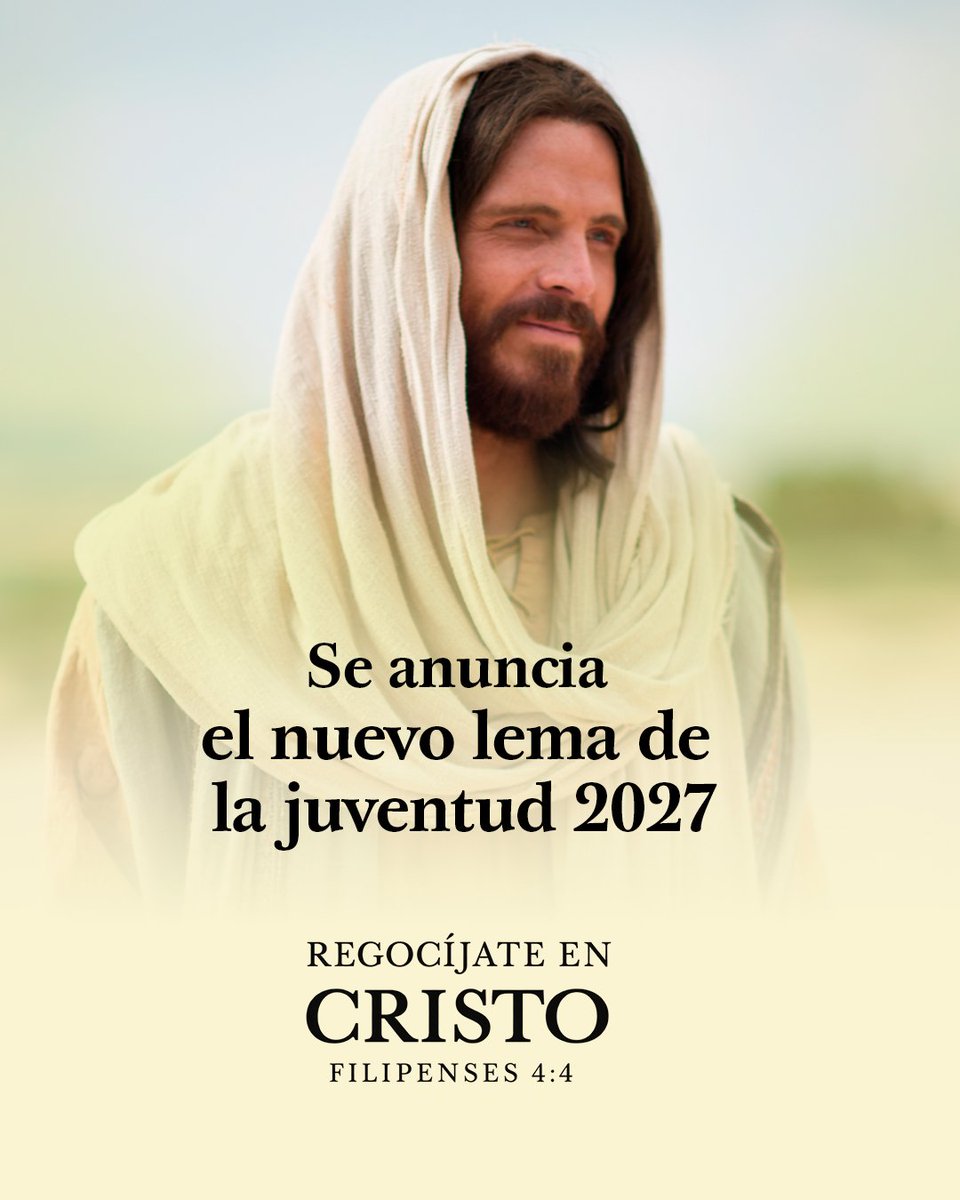 DistritoTa43569's tweet photo. ✨ “Regocíjate en Cristo” será el lema de los jóvenes para 2027. 

Como Estaca Tartagal, nos unimos a ellos para hacer de este lema una invitación a vivir más cerca del Salvador. ❤️ https://t.co/KIB7OjG7tp