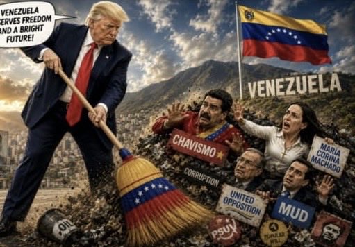 ElHimcorrepto's tweet photo. Esto es exactamente lo que está haciendo el presidente Donald trump #Venezuela #opoficcion #MUD #MariaCorinaMachado https://t.co/VzWlHUyeGw