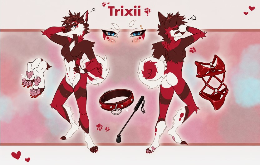 Trixiiwhite's tweet photo. Meet Trixii White ❤️
.
.
.
#Furry #furryart #FurryIllustration https://t.co/ev9YGZjSLE