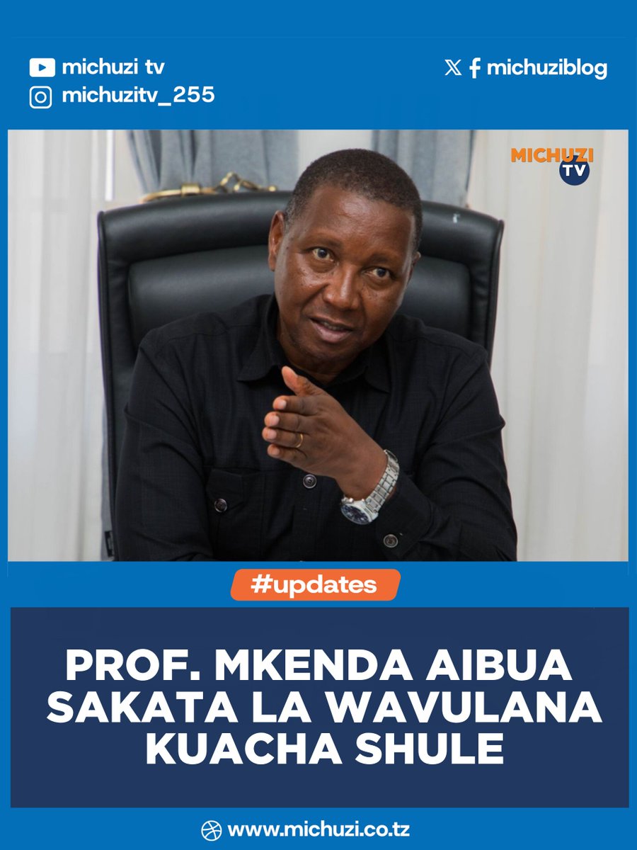 michuziblog's tweet photo. #michuzitv_updates:-Waziri wa Elimu, Sayansi na Teknolojia, Prof. Adolf Mkenda, amesema Serikali inaweka mkazo katika kukabiliana na utoro na wanafunzi kuacha shule, hususan wavulana, ili kuhakikisha mageuzi ya elimu yanafikia malengo ...@wizara_elimuTz
👇
https://t.co/zvqpYocsiH https://t.co/qFvVY2F2Ph