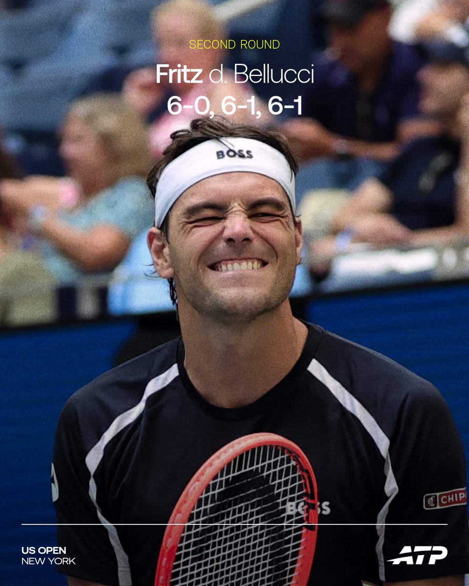 atptour's tweet photo. Cruising by 🔥

@Taylor_Fritz97 | @usopen | #USOpen https://t.co/Qqot8xS2Gu