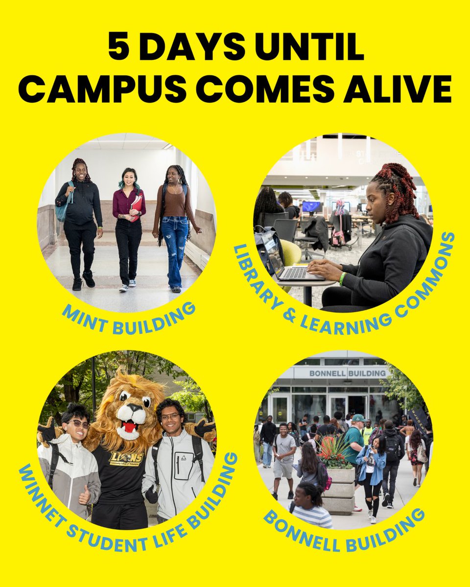 CCPedu's tweet photo. The countdown is on, Lions! In just five days, the halls, classrooms and campus spaces of CCP will be buzzing again. 💛💙

From the Mint Building to the Library and beyond, we’re getting ready to welcome you back.

The Return of the Lions starts now. Who’s ready? 👀🦁 https://t.co/E4DmHRdbdi