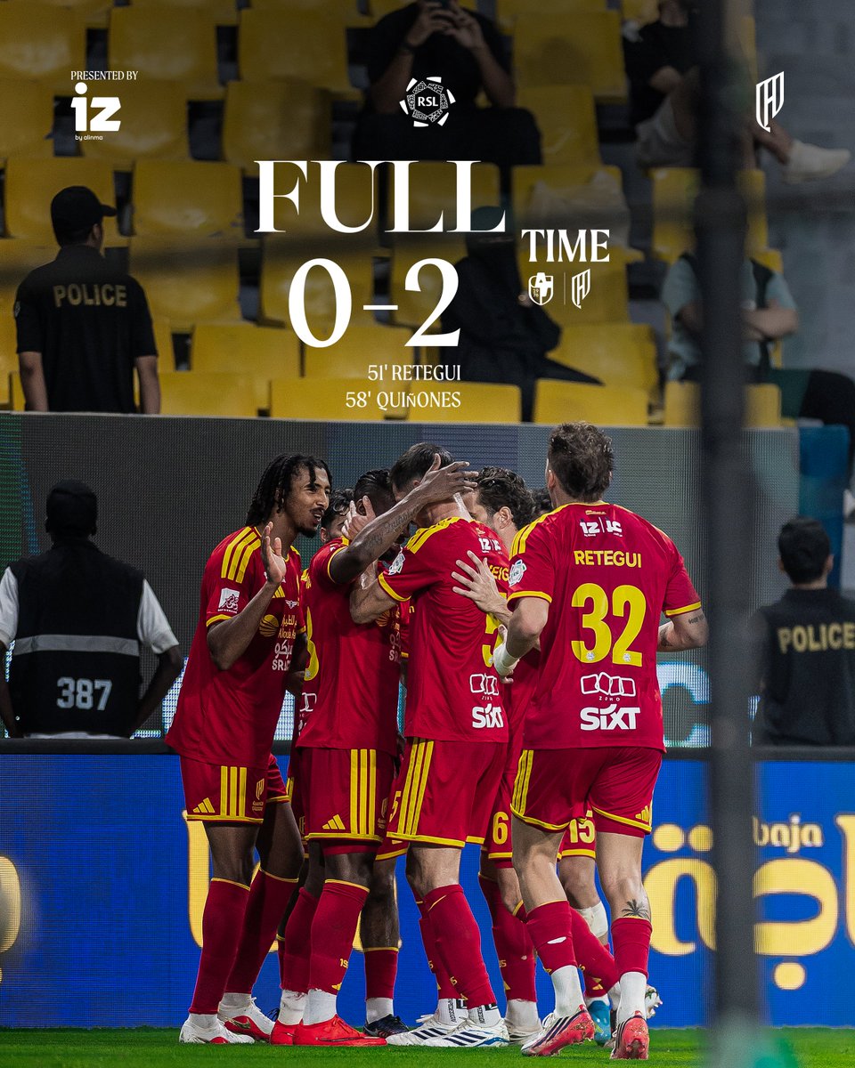 AlQadsiahEN's tweet photo. Full time ๐
Three points in our first match with AlDiriyah๐ซก
#DRIQAD | #RoshnSaudiLeague https://t.co/jxZ2bcbjyM
