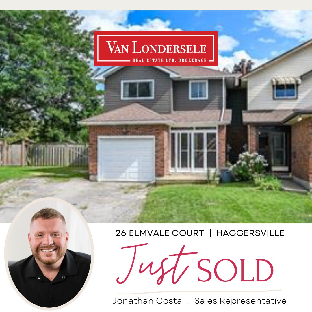 VanLonderseleRE's tweet photo. Congratulations to Jonathan’s clients on the Purchase of their new property! 🎉
🌱Van LonderSELE TO Van LonderSOLD🌿
Jonathan Costa, Real Estate Agent
📞(416) 970-0654
☎ (519) 428-5763
✉ costa-realestate@outlook.com
💻https://t.co/BZWOgK3bSX
#realestate #localrealtor https://t.co/XCDJBqpn60
