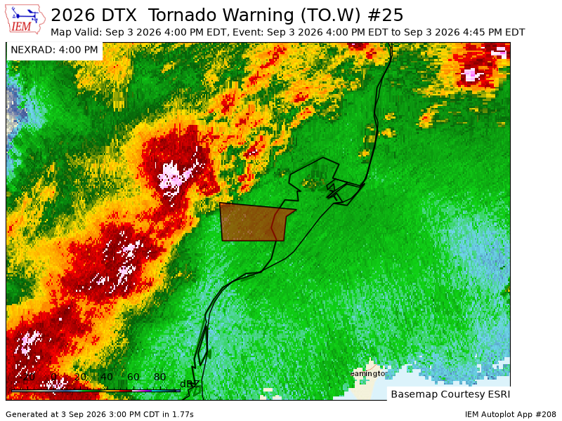 MidMIExtremeWX's tweet photo. DTX issues Tornado Warning [tornado: RADAR INDICATED, hail: <.75 IN] for Macomb [MI] till 4:45 PM EDT https://t.co/wcX7QHJMPQ https://t.co/Mbey6Pwa1e