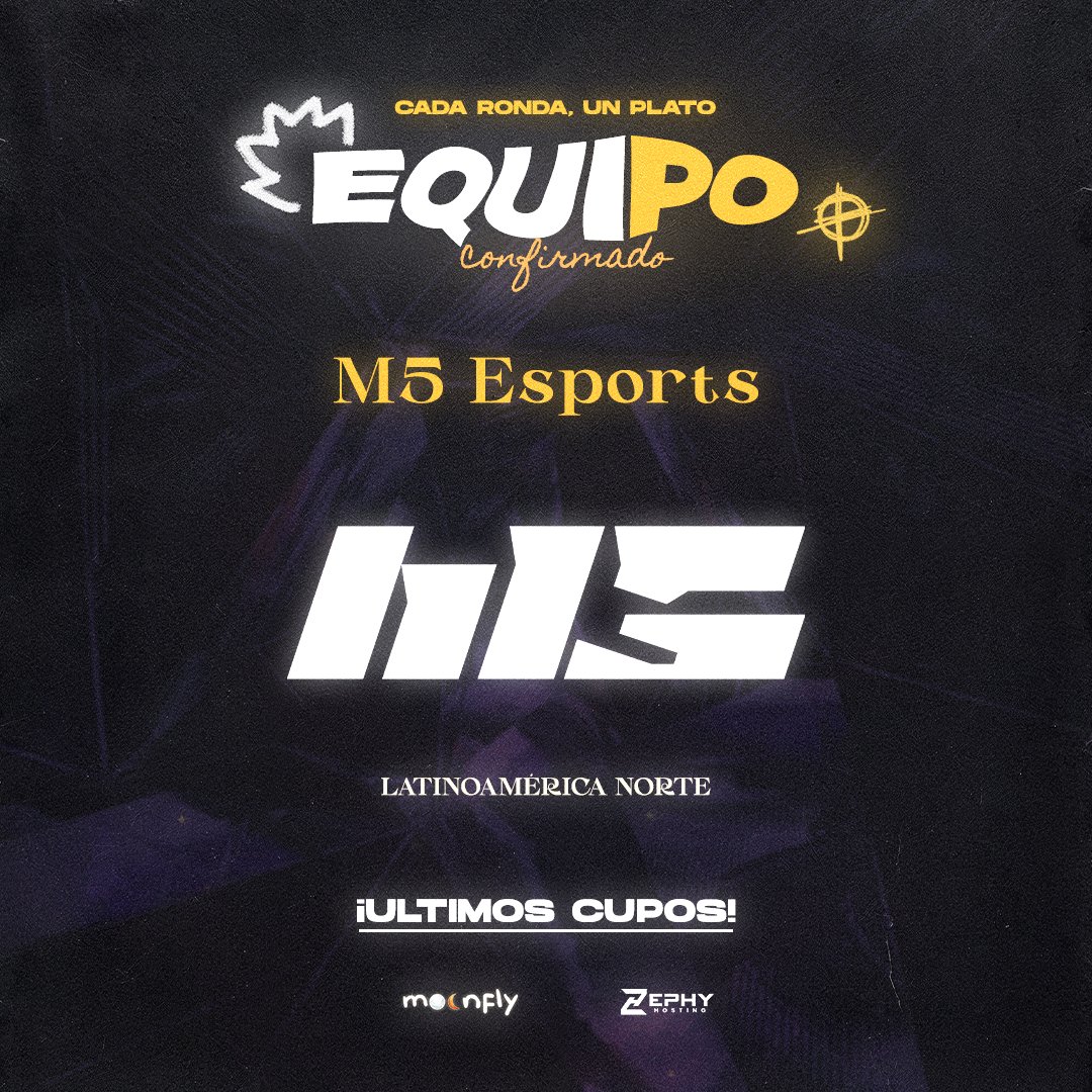 moonfly_es's tweet photo. 🇪🇨 BIENVENIDOS M5

@M5_esports 

Cinco caracteres. Un objetivo. 👀
M5 está listo para dejar su marca en ALL IN. 🔥
📅 4 DE SEPTIEMBRE - NORTE
🇦🇷 22:00 HS | 🇨🇱 21:00 HS | 🇪🇨 20:00 HS | 🇲🇽 19:00 HS

Que empiece el juego. ⚡
#AllInSeries https://t.co/cd0lMXwjcn