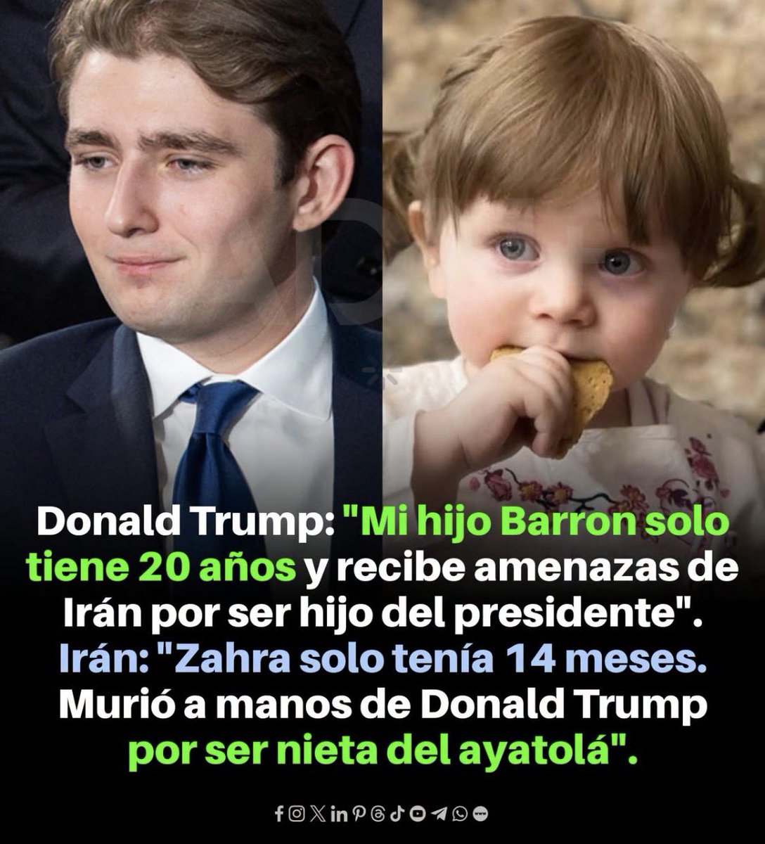 izq79207's tweet photo. La suerte de Barrón Munster Trump, su propio padre PEDOFILO la marcó https://t.co/MqCRMdeTMc