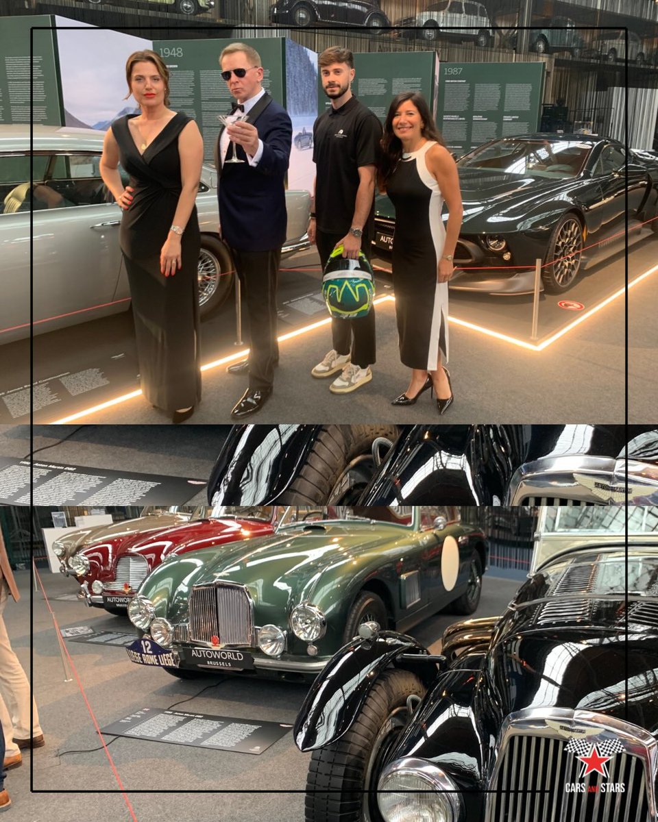 SallyWinzesns's tweet photo. Cars and Stars Events: A stunning 007 dinner with Daniel Craig as special guest and host, opening the fest and taking countless photos with guests. Location: Autoworld Brussels https://t.co/KcJjhmQEjn
