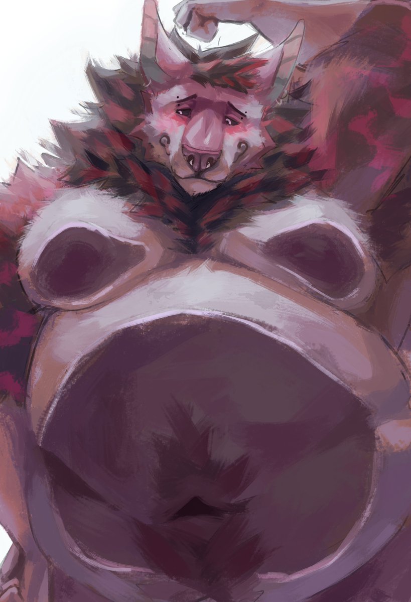 kurollo_12345's tweet photo. I think I'm too fat to fit in my drawings now 👀 it might be time to get bigger canvases... https://t.co/uUtfLwscxz