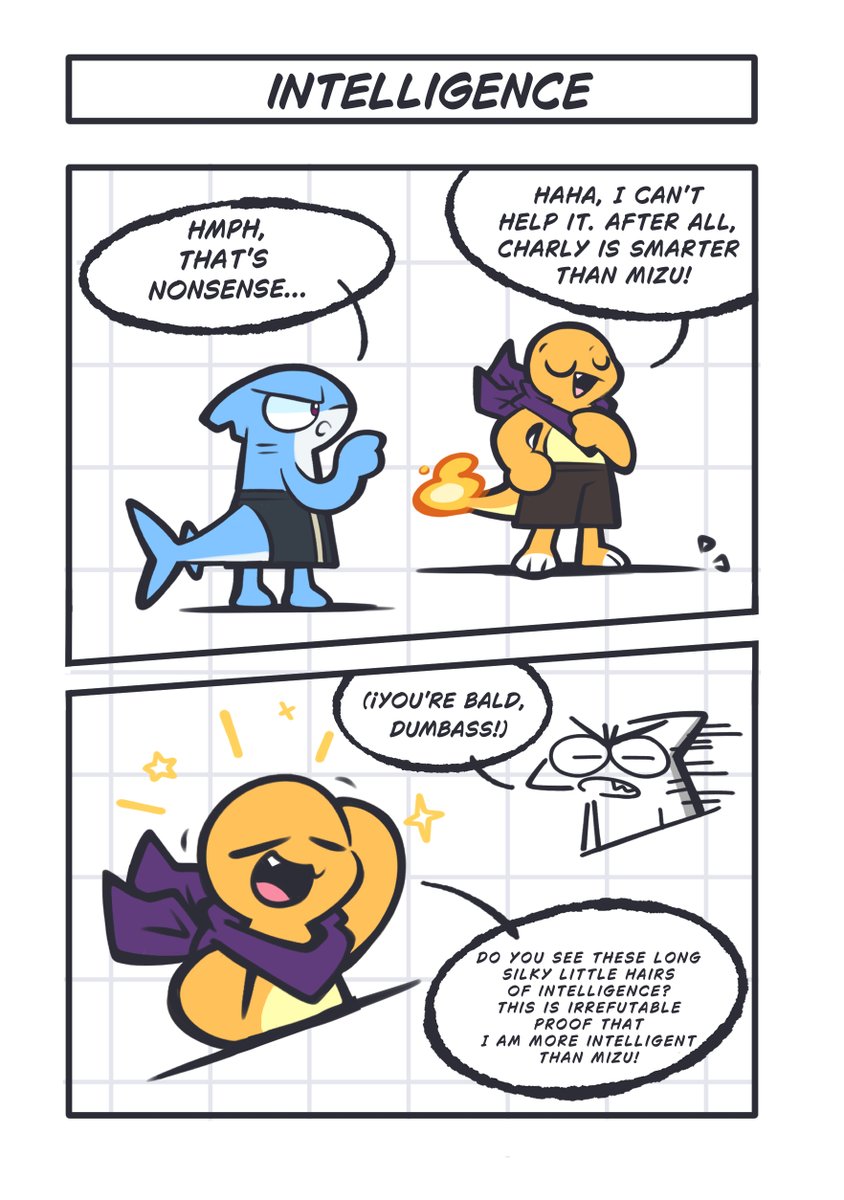 DegXD24's tweet photo. Something about Charly and Mizu 🥐🦈✨
 - (Inspired by the fabulous beasts comic) https://t.co/TB2Dmd2gdb
