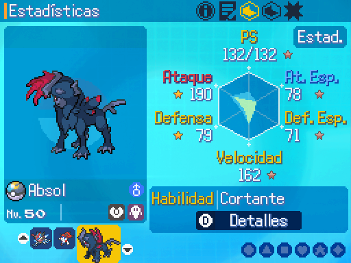 Sky_fangames's tweet photo. Llego un poco tarde, pero me hace mucha gracia cómo en el Pokémon Añil me tuve que inventar las habilidades de las megas del ZA y acerté con algunas, como es el caso de Mega Absol Z.

Game Freak, contrátame, que de esto entiendo mucho 🤣 https://t.co/dhPFTq72iP