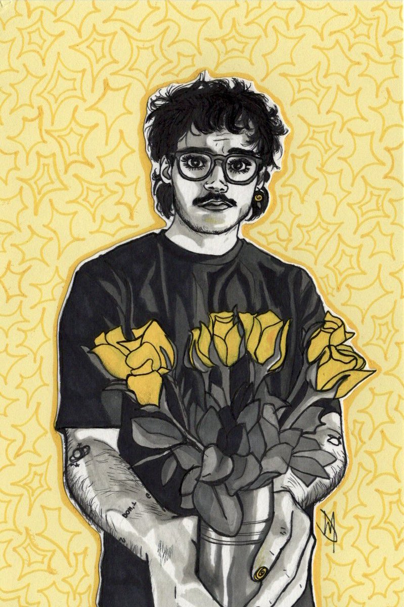 darcey_drawings's tweet photo. marriott month day 3 💐

he wants you to listen to his song <3 

#marriottmonth2026 https://t.co/6VXOgGcmO9