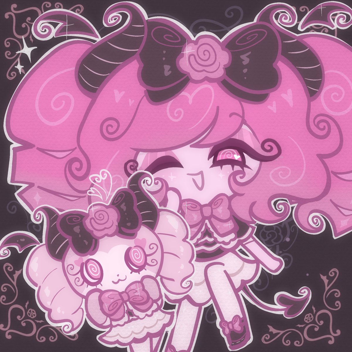 lloromanntiic's tweet photo. ⏔⏔⏔⏔⏔⏔ ꒰ ᧔ෆ᧓ ꒱ ⏔⏔⏔⏔⏔⏔

𓏵  pinky♡ rose x rose milk cookie 𓏵
she’s literally me &amp; i am her <33

꒰ #LAFARY #comfortart #crkoc ꒱ https://t.co/TWX9XTAfEr