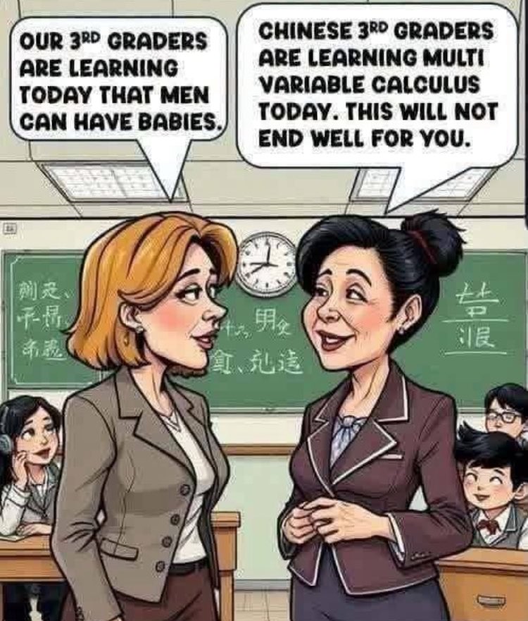 CreasonJana's tweet photo. This meme perfectly demonstrates what our University System is releasing onto our Public School system. https://t.co/PJu1LUzmfX