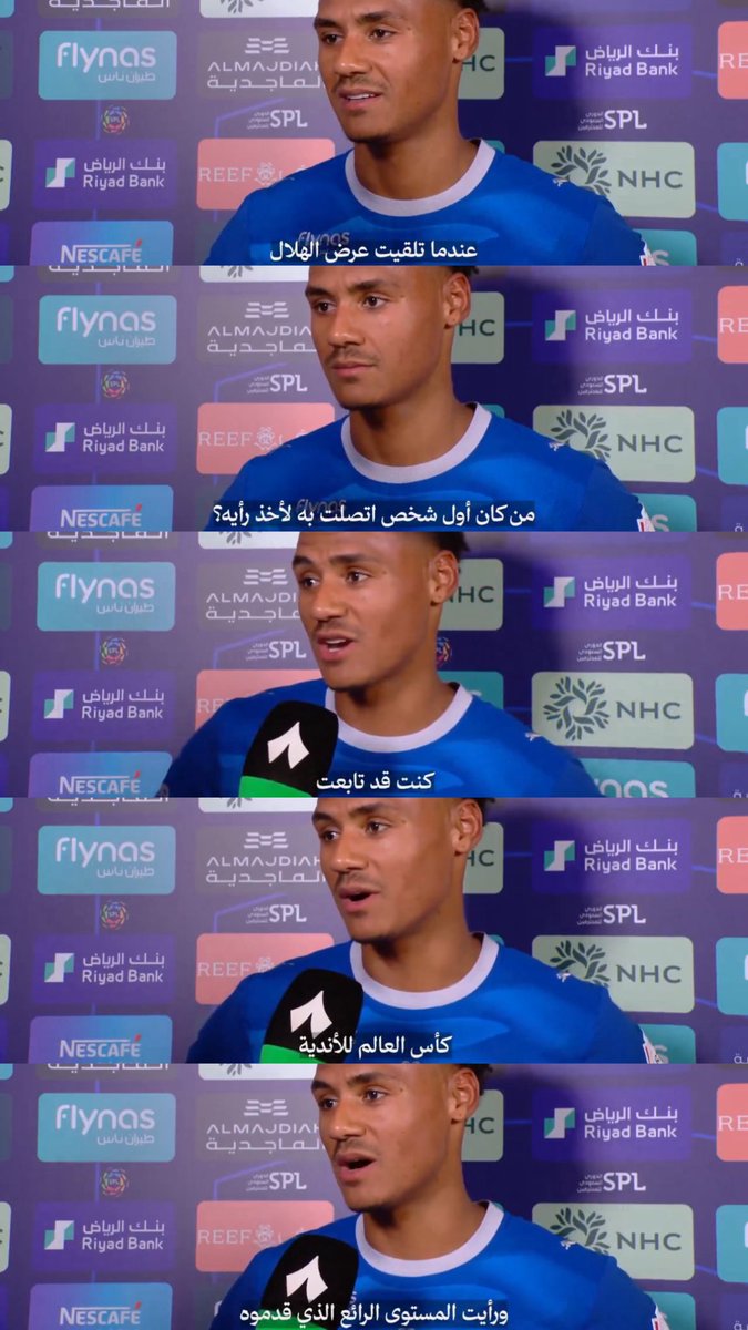 i0_119's tweet photo. تصريحات تاريخية من واتكينز و مارتينيلي ..

تُثبت نظرية الهلال واجهة المملكة الأولى رياضيًا مكانته صنعها بالميدان مو بأسماء اللاعبين ، مايحتاج لاعب يجيب له مشاهدات بأنجازاته وصل للعالم بنفسه 🔝💙 https://t.co/iUpUJLGd0T