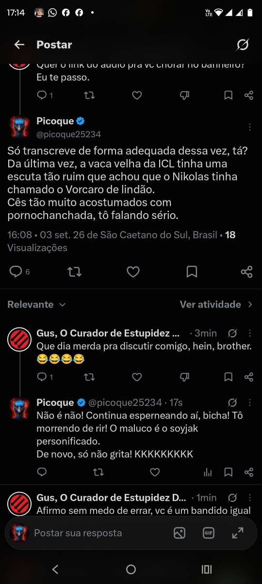 picoque25234's tweet photo. @reinodoluto @joaoeigen @AndreJanonesMG 6 respostas, bicho.
E ainda tem outras várias. 
Ficou muito brabinho mesmo. https://t.co/49hVbBP9Qy