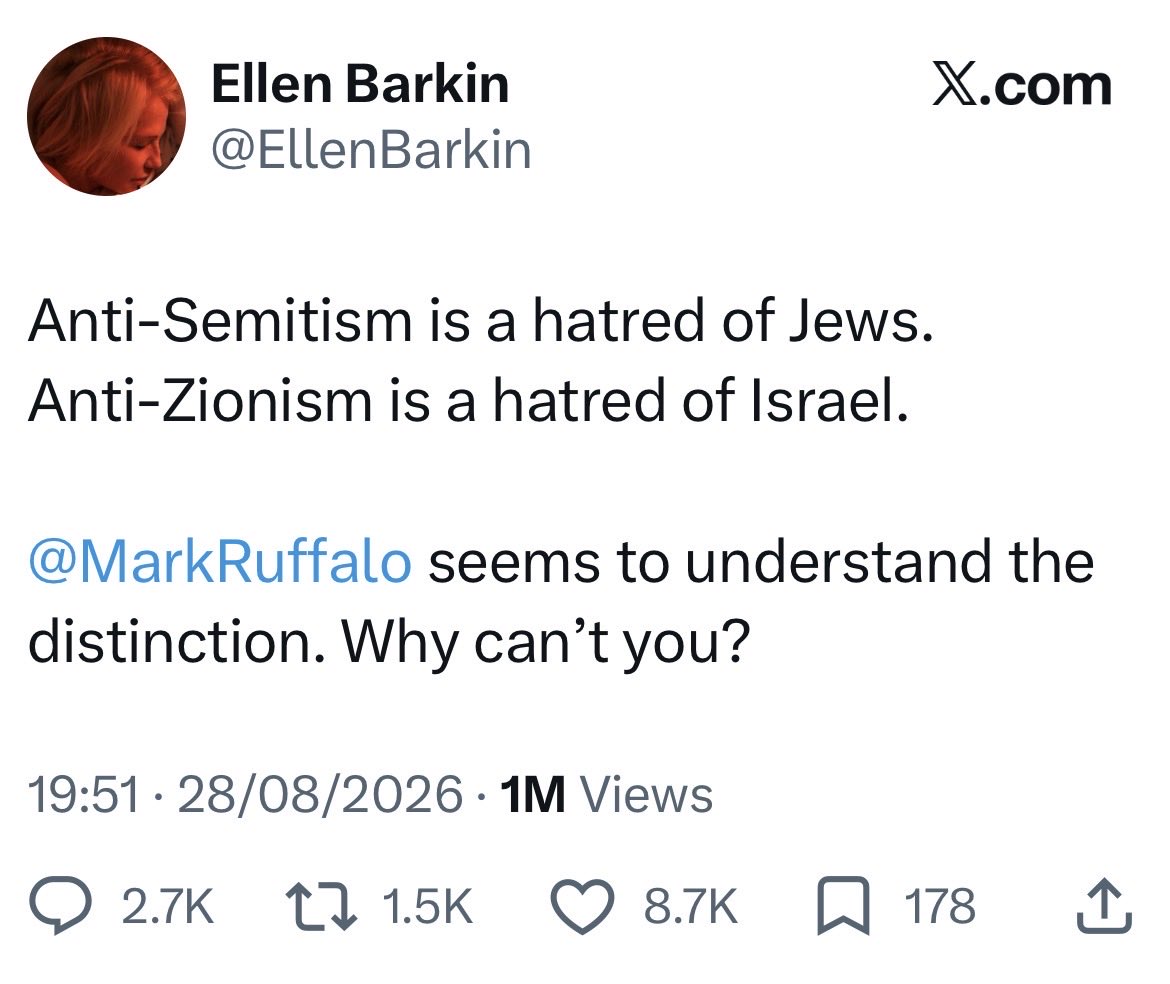 LordIanAustin's tweet photo. Hundreds of years ago they said, “we don’t hate Jews, it’s their religion”.
Then they said, “we don’t hate Jews, it’s their money”.
After that they said, “we don’t hate Jews, it’s their power”.
And now they say, “no, of course we don’t hate Jews, it’s their country”. https://t.co/2kZVwNJ7rd