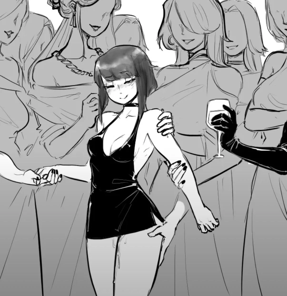 HxundReturns's tweet photo. Vander bringing the reader to a party of... like-minded people. https://t.co/r11Cwucurn