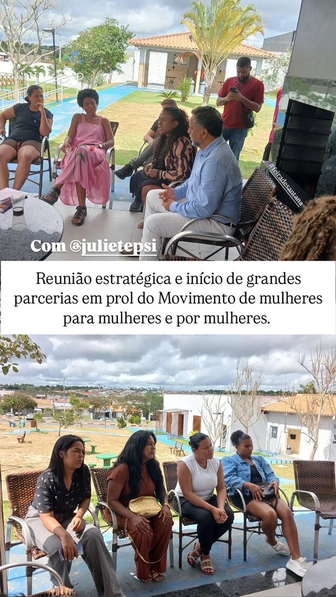 julietepsi's tweet photo. Hoje estive em Feira de Santana para uma conversa muito especial com mulheres. 💪🏾❤️

Ouvir, trocar experiências e construir juntas caminhos para uma Bahia onde nós, mulheres, tenhamos cada vez mais voz, direitos e oportunidades. Seguimos juntas! ✊🏾 https://t.co/7tMKnT9NIM