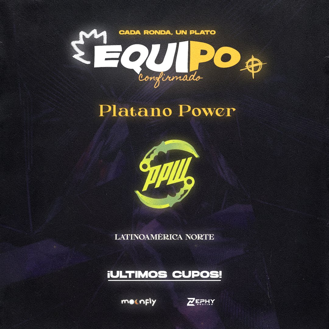 moonfly_es's tweet photo. ⚡ BIENVENIDOS @PPWesports 

Un nuevo nombre entra en competencia.
Platano Power llega a ALL IN preparado para hacerse un lugar. 🔥

📅 4 DE SEPTIEMBRE - NORTE
🇦🇷 22:00 HS | 🇨🇱 21:00 HS | 🇪🇨 20:00 HS | 🇲🇽 19:00 HS

Todo se define en el servidor.
#AllInSeries https://t.co/3q1VcdkxX8