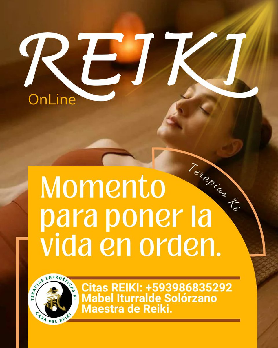TerapiasKi's tweet photo. EL REIKI LIMPIA PENSAMIENTOS, HÁBITOS, COSTUMBRES, CREENCIAS LIMITANTES impuestos desde la infancia, que ahora te estancan y te impiden una vida plena y saludable.
Si has decidido poner tu vida en orden, te ayudo a hacerlo con REIKI: +593986835292
OnLine.
⚘
#Reiki
#Chakras https://t.co/E3T1lI5uy3