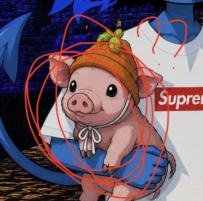 axoaxiom's tweet photo. who is this pig ? 
This pig is the first memecoin I saw with my partner @fzzpump  back when we were making our first trades.
It's a little inside joke between us lol.

https://t.co/qVz2IU2R5P https://t.co/qv619mQDN5