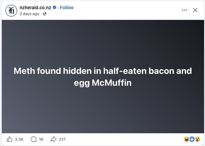 jestermaxxing's tweet photo. New Zealand's main newspaper just posts like this now https://t.co/p1xR382xVJ