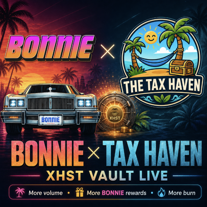 bonnieOnPulse's tweet photo. BONNIE  x TAX HAVEN 🤝

The $XHST Vault is now LIVE.
https://t.co/43s3Tj4wRM

#Pulsechain
A new piece has been added to the $Bonnie ecosystem.

More $XHST activity.
More $BONNIE rewards.
More $BONNIE burned.🔥
And this is only the beginning.
🧵 Let’s break down how it works ↓ https://t.co/r8ZaJXt8py