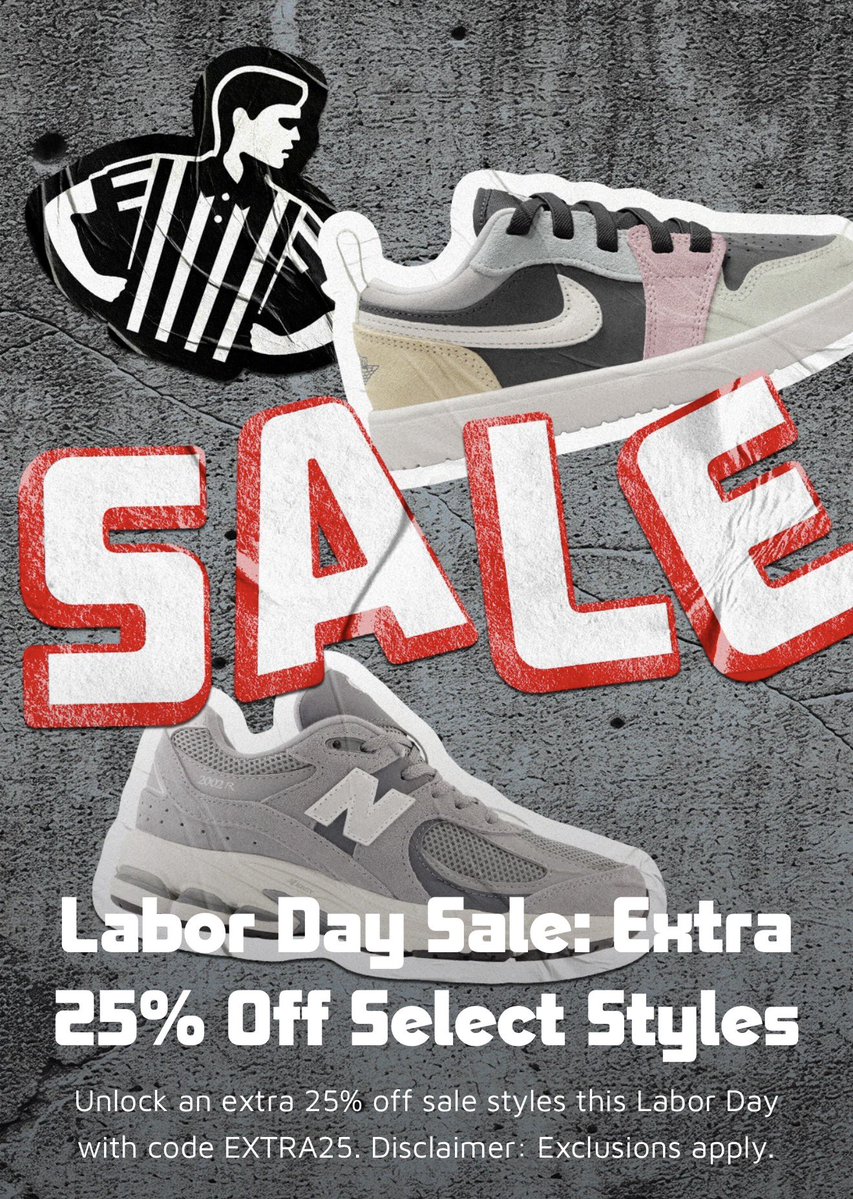 snkr_twitr's tweet photo. AD: TOP DEAL: Get an Extra 25% off select styles w/code EXTRA25 

Footlocker https://t.co/ZS3X5X2hdv
Kids Footlocker https://t.co/qKQvYUMF6i https://t.co/NUN9vAe7Zc