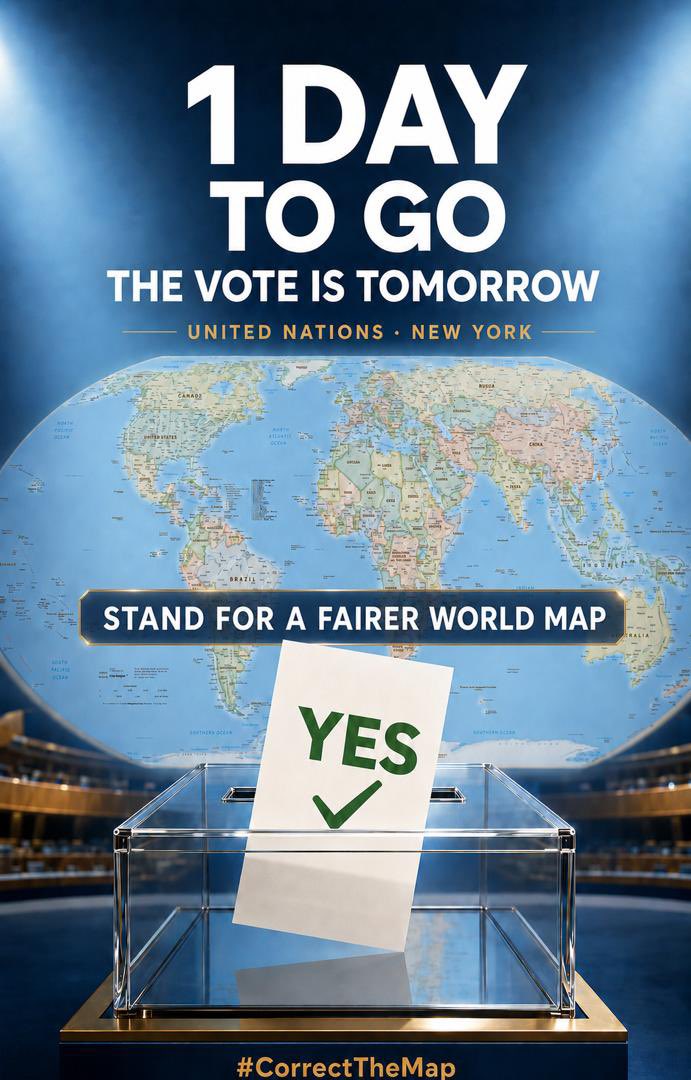 TogoDiplomacy's tweet photo. CORRECT THE MAP
@_AfricanUnion @ONU_fr @UN
#FairWorldFairMap #TrueSizeOfAfrica #CorrectTheMap #MapsMatter @AfricanUnionUN @rdussey @DiplomatieTogo https://t.co/HzB3gil3wf