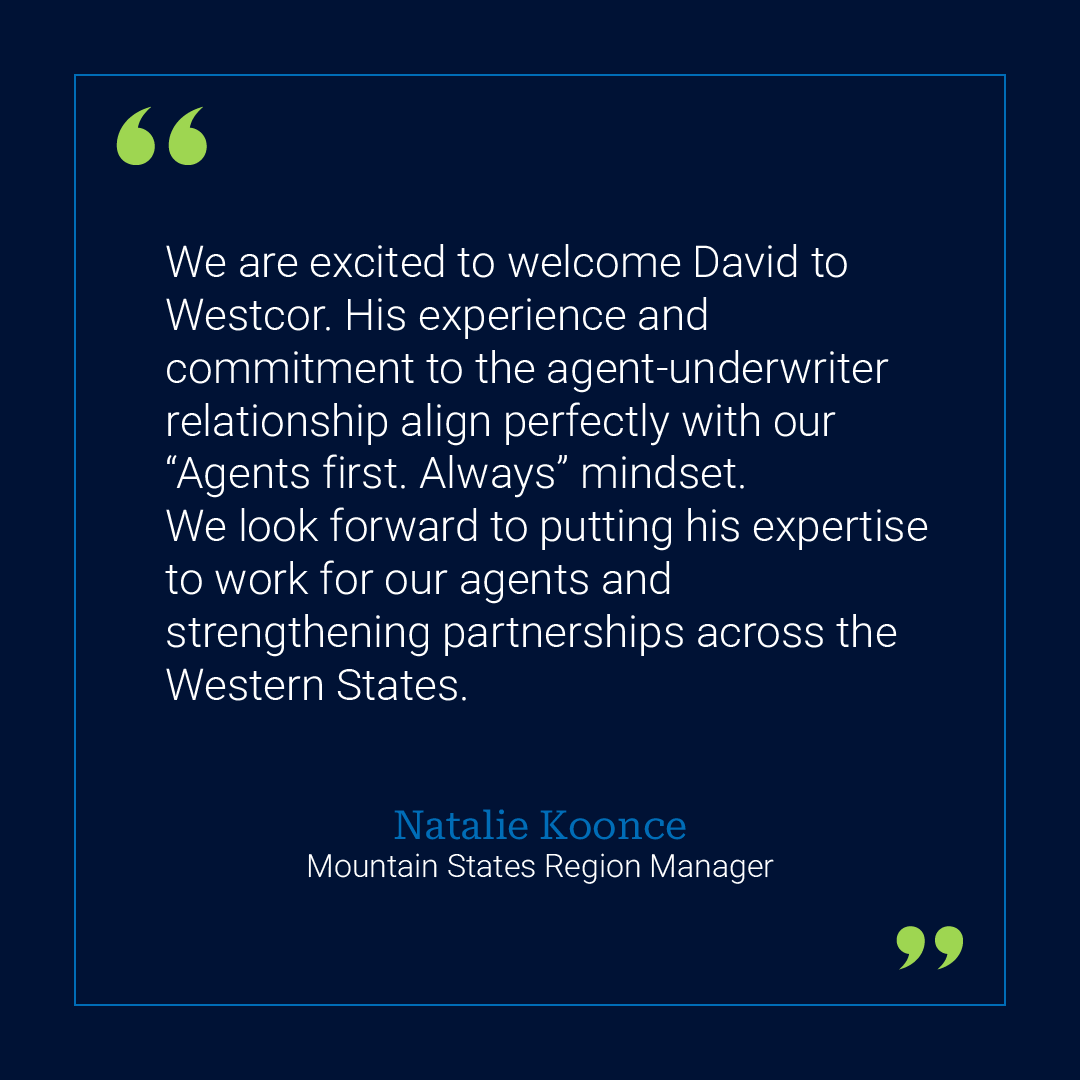 WestcorTitleCo's tweet photo. Please join us in welcoming David Dickard to #Westcor as our new Western Region Underwriting Counsel! David brings over four decades of experience across virtually every side of the #TitleIndustry, and we're thrilled to have his depth of experience in the Western Region. https://t.co/oAM10uilUb