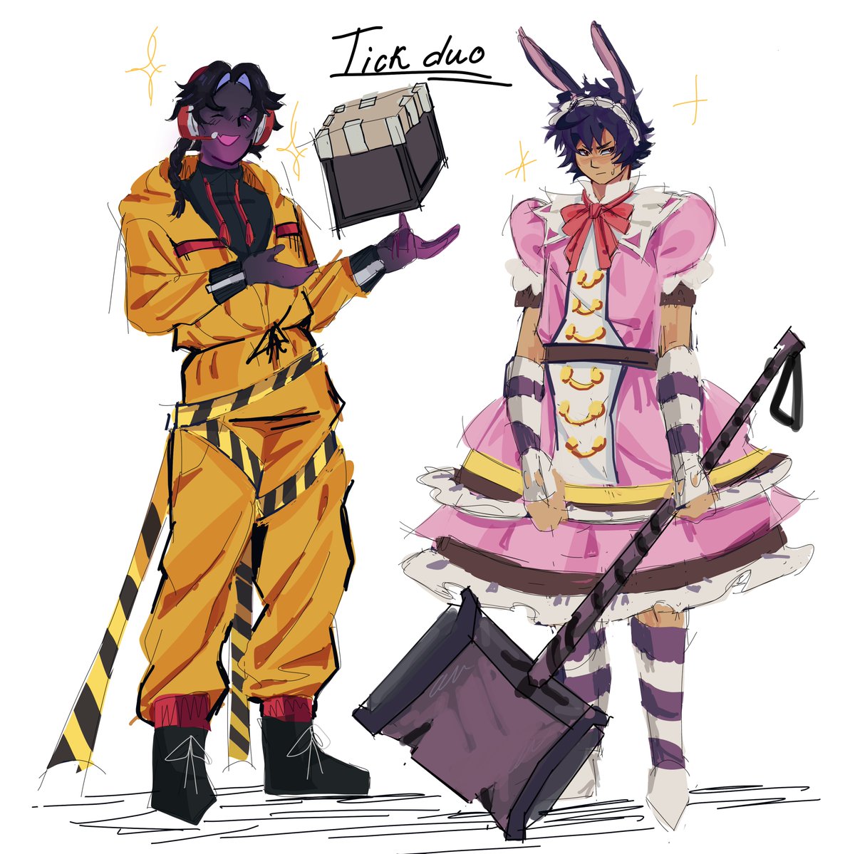 TANDIRvex5's tweet photo. #tickduo #sketch https://t.co/N7YexJjSrI