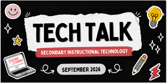kisdsectech's tweet photo. Check out the September 2026 edition of Tech Talk! 💡 Stay up to date with the latest secondary instructional technology updates, tips, and resources. 🔗 https://t.co/4GAbQWqHgv https://t.co/iiNGEKAGmb