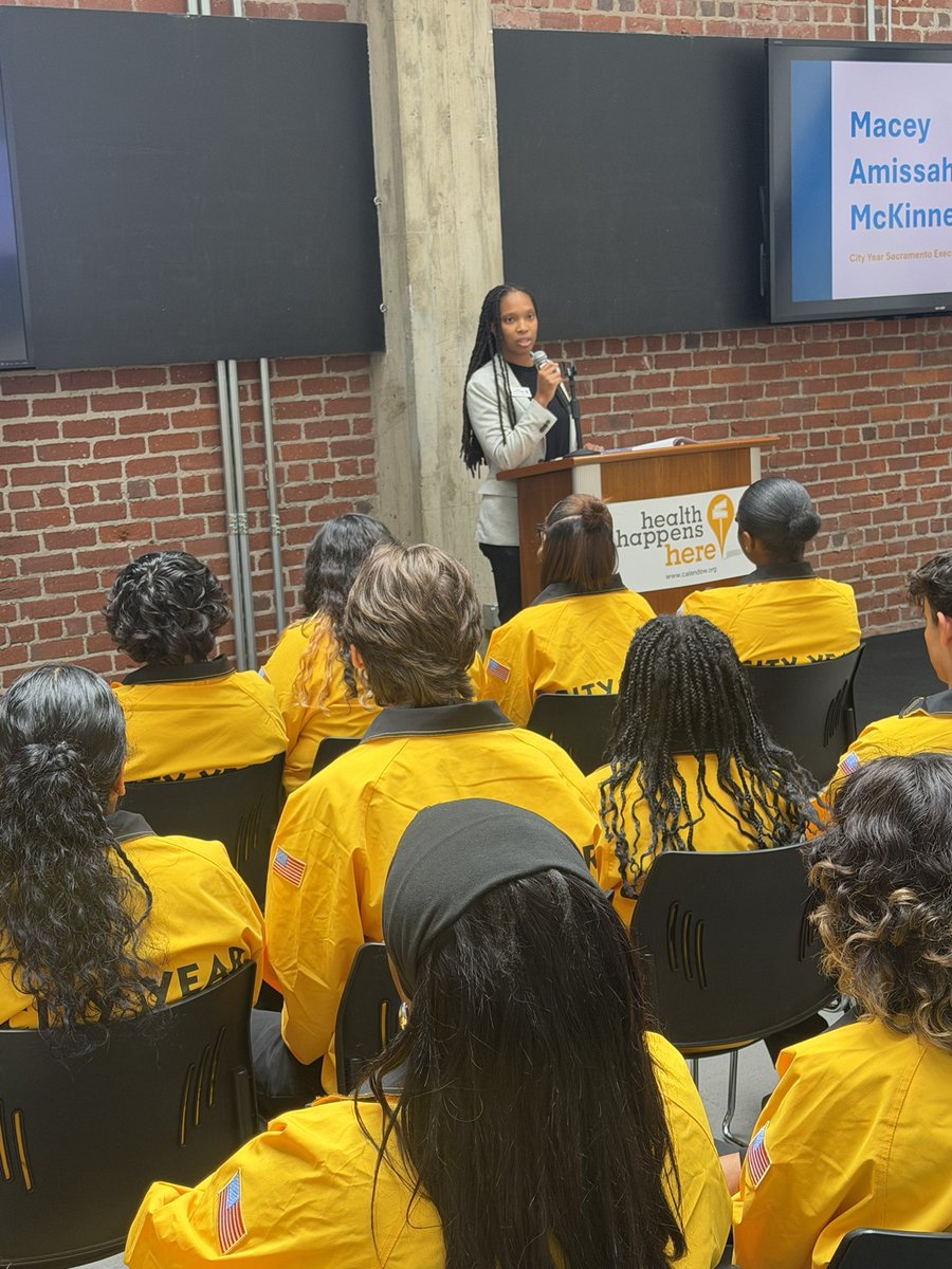 SenatorAshby's tweet photo. Honored to join City Year Sacramento for Opening Day as they kick off their 15th year of service to the Sacramento community.
Team Ashby is inspired by the commitment, energy, and impact City Year brings to local students and schools. Here’s to another year of showing up for Sacramento. 
#CityYearSacramento