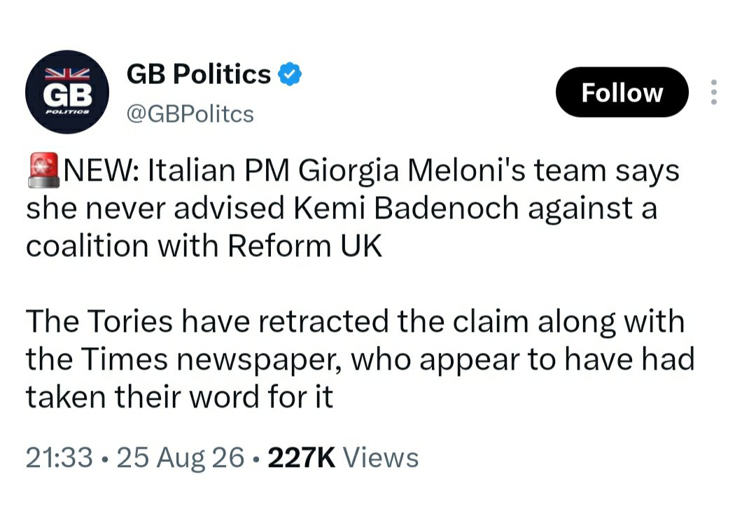Dunnylad1's tweet photo. @JamesEsses Its neither Tory boy. It was months 'undercover' and produced ...what??😂
You still insisting this is what Meloni said to Kemi?
Thought your job wax to 'oppose' Labour. Fookin goon.
#nevertrustatory https://t.co/kFWX2EcN2S