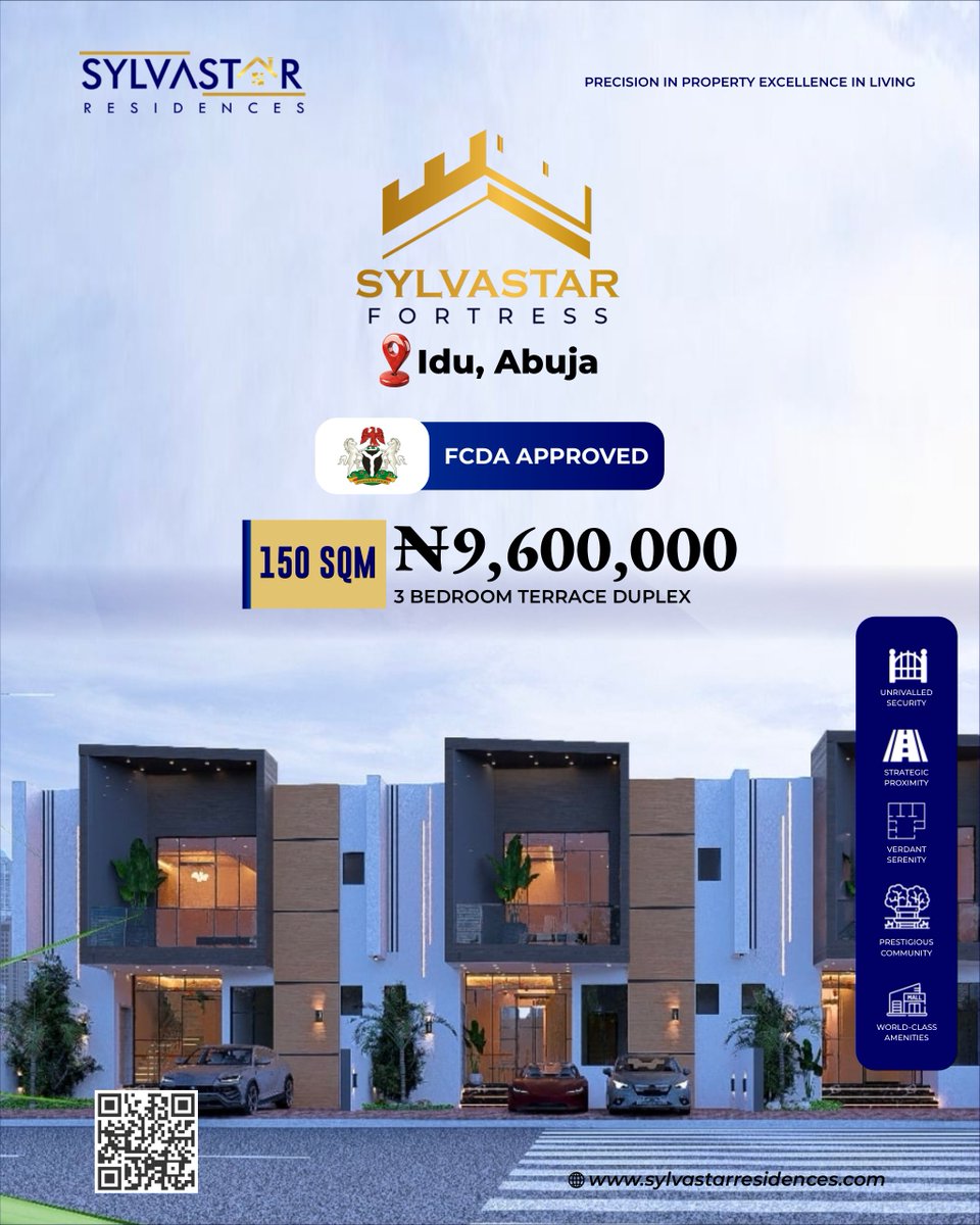 Iamnuel_tee's tweet photo. Why Sylvastar Fortress?
Your home should be more than beautiful, it should be secure, strategic, and valuable. 

Located in Idu, Abuja, Sylvastar Fortress offers highly secured residential plots designed for people who value privacy, safety, and long-term investment.

With 150 SQM –700 SQM options starting from ₦9.6M, you can secure your land today and build tomorrow.

Don’t just buy land, secure your future, protect your investment, and own a piece of a premium estate. 

#SylvastarFortress #IduAbuja #SylvastarResidence #SylvastarGroup #RealEstateInvestment #LandInvestment #AbujaRealEstate #SecureYourFuture