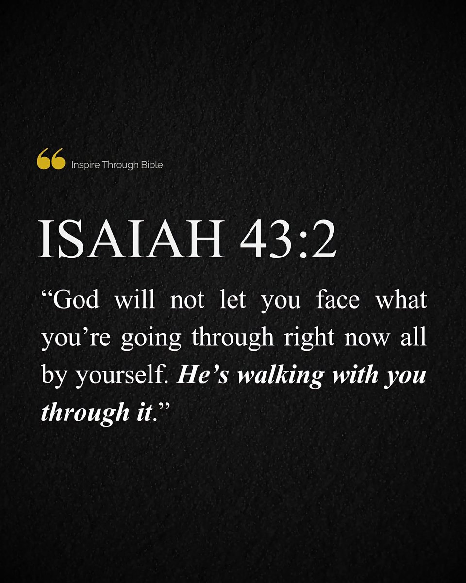 Godislove7261's tweet photo. Loneliness in your struggle is a lie. God is there. Every step. 🙏🏽 https://t.co/S9DkMwluDg