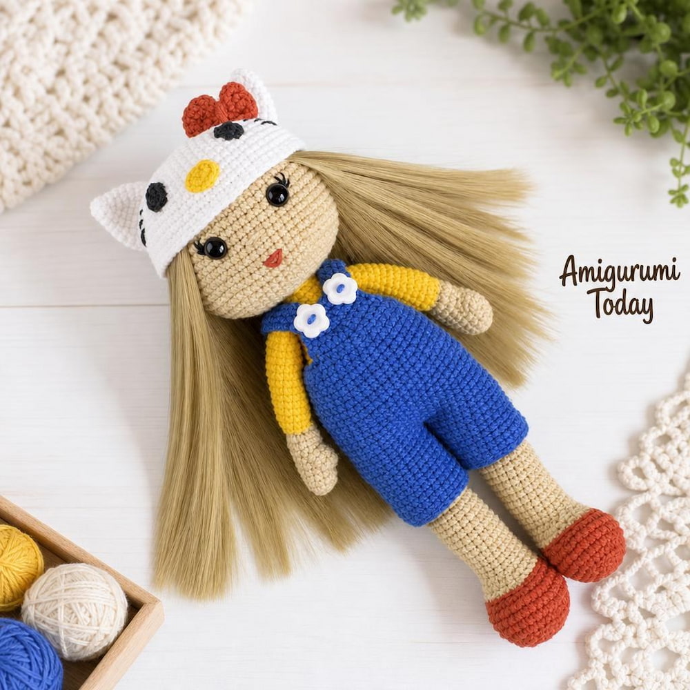 AmigurumiToday's tweet photo. This crochet doll in a kitty costume is the cutest weekend make for gifting 🎀 The free pattern is ready for you. Get the free pattern 👇
➡️ https://t.co/ldkhkIXpxl
#freeamigurumipatterns #crocheting #freecrochetpatterns #freeamigurumipattern #diy https://t.co/Uva72HJ7Fp