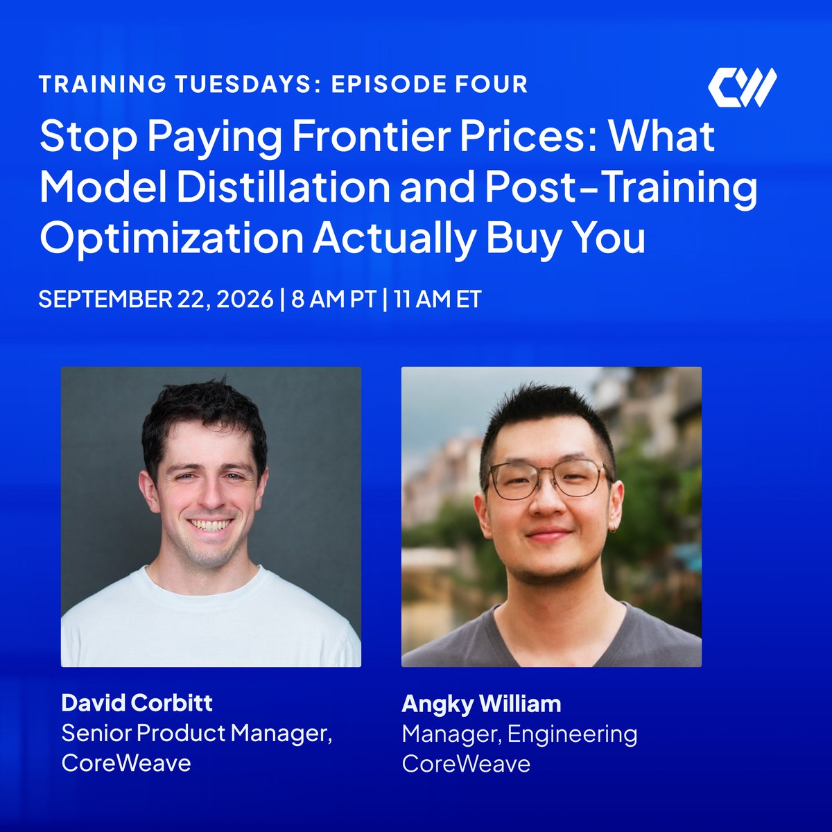 Many teams are paying frontier-model prices for work that may not need them. Join us September 22nd for Episode 4 of Training Tuesdays and see how distillation, SFT, and RL can help right-size the model, the spend, or both. Register: 📷