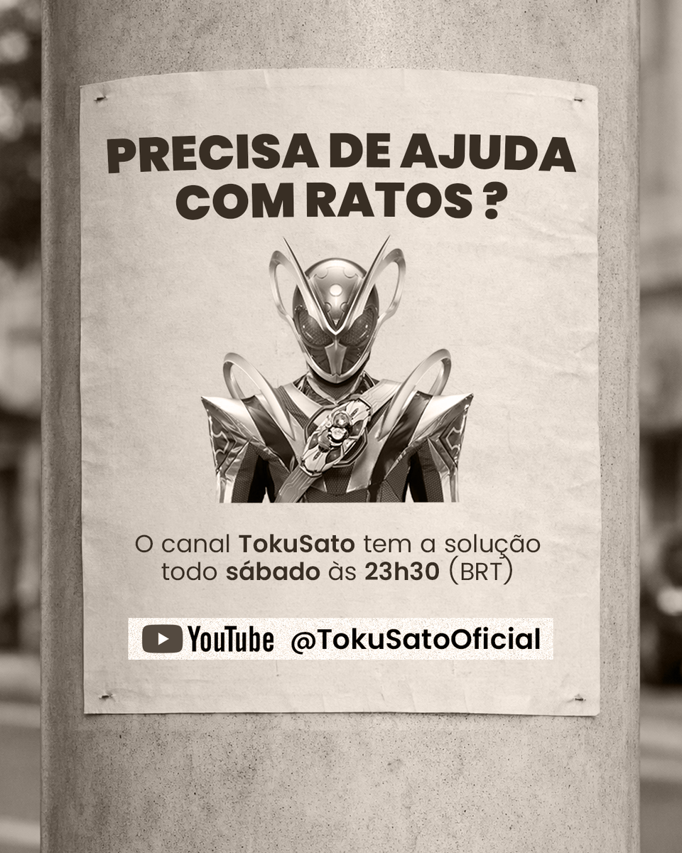 TokuSatoOficial's tweet photo. A TokuSato tem a solução pra você! Não perca as aventuras de Kamen Rider My-th a partir deste sábado, às 23h30h (BRT). Os cinco primeiros episódios serão gratuitos, com dublagem e legendas. https://t.co/V6M1arYH2n
