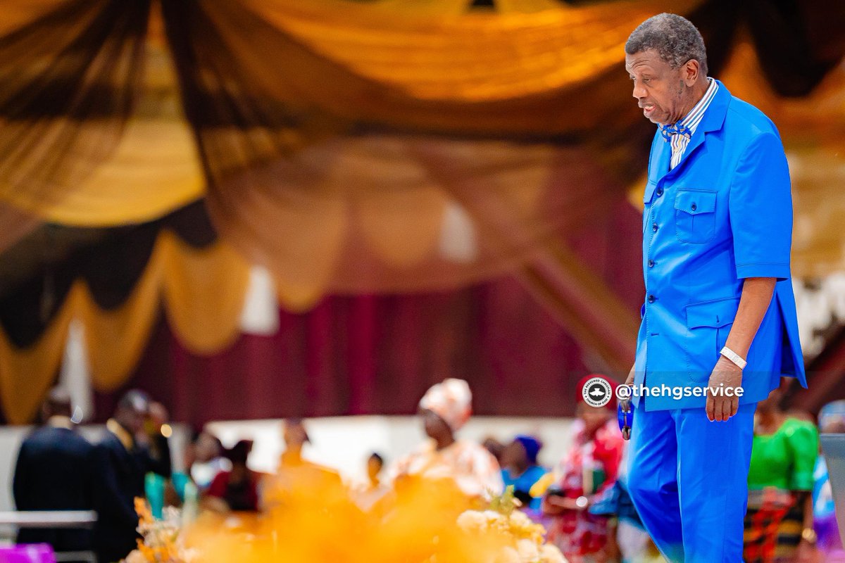 TheHGService's tweet photo. The General Overseer @PastorEAAdeboye brought God's word to us at the Holy Communion Service, speaking on the Lord's intent regarding the Holy Communion, and what it means for us as Christians. 

September 2026 Holy Communion Service 
#BeyondExpectations https://t.co/yhwQCIam7f