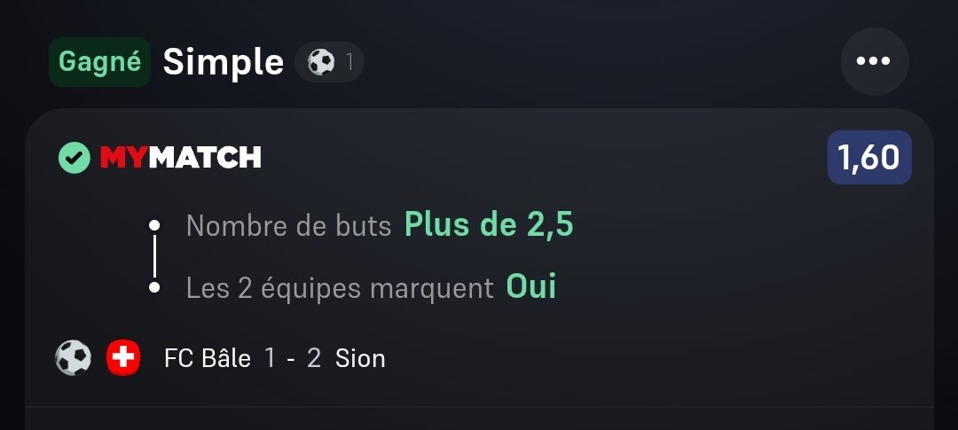 MattPronos_'s tweet photo. 2/3✅💰

#TeamParieur https://t.co/jb2TAeSvVV