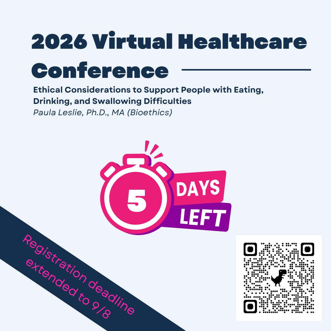 MshaLang's tweet photo. The deadline to register for our 2026 Virtual Healthcare Conference has been extended to 9/8/26. https://t.co/m7zIMlaFxv 

0.15 ASHA ethics CEUs are available for participants. https://t.co/QOdy2ja4nx