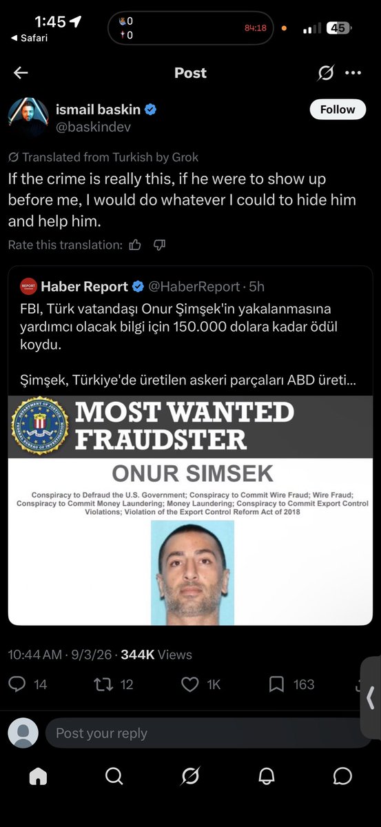 sonfasists2ci0's tweet photo. @FBITampa Meanwhile the comments from the Turks https://t.co/c6FPekbpSr