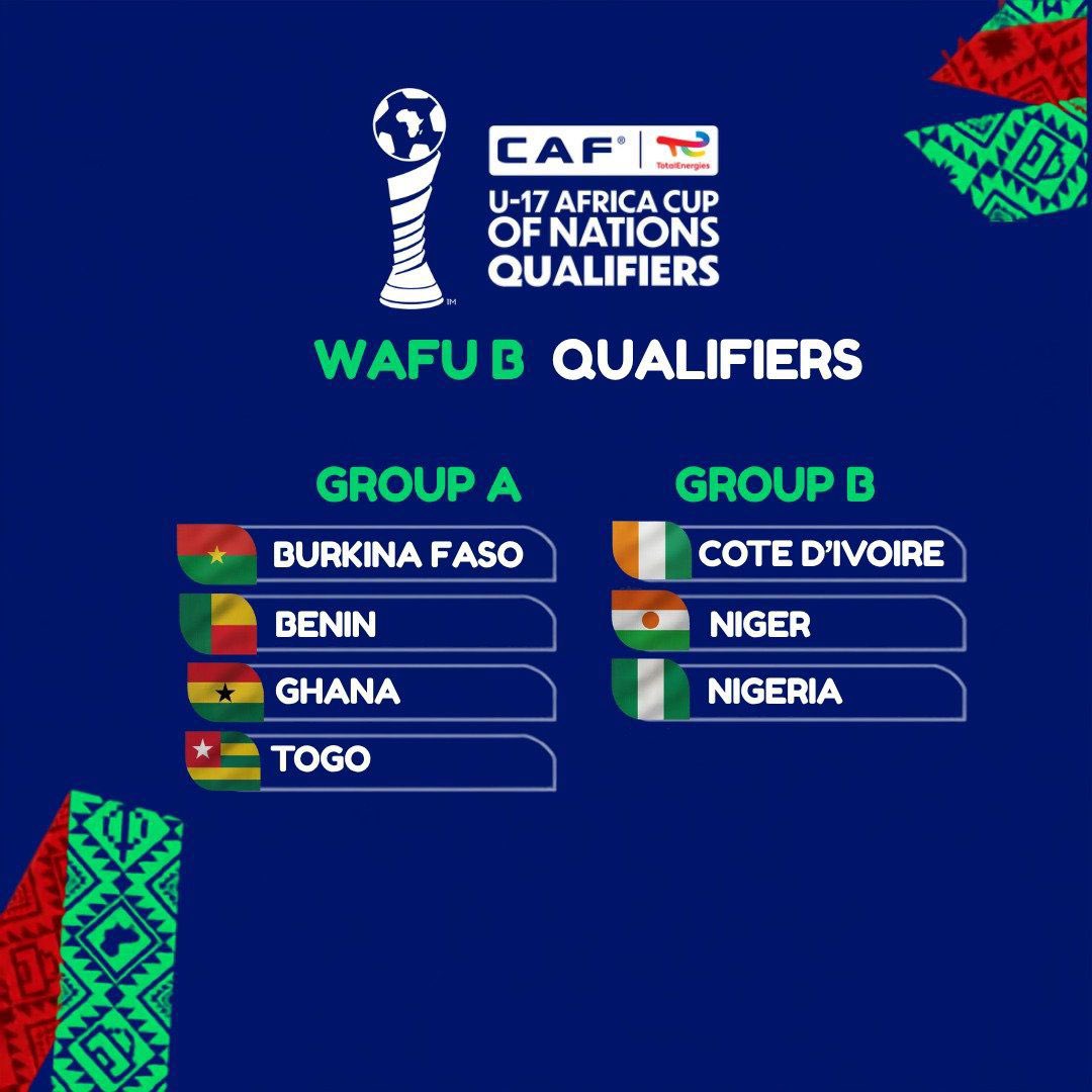 ghanafaofficial's tweet photo. π¬π Black Starlets drawn in Group A for WAFU Zone B U-17 Championship! β½οΈ
The tournament kicks off on October 10, 2026, in Ouagadougou.
π https://t.co/FYbX4zz87t
#BlackStarlets | #WAFUZoneB https://t.co/obNLgCcnP7