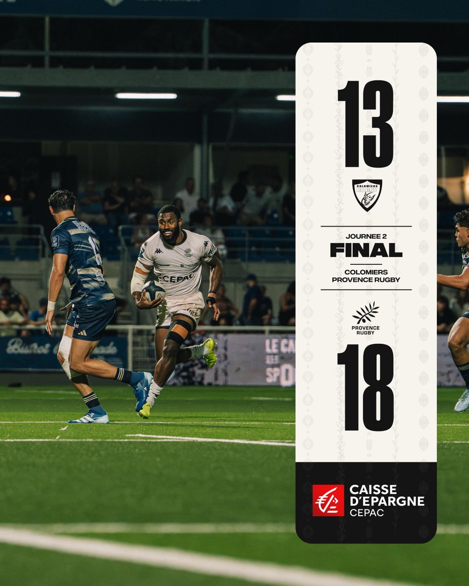ProvenceRugby's tweet photo. 🔴 𝗦𝗖𝗢𝗥𝗘 𝗙𝗜𝗡𝗔𝗟 🤝| Quelle solidarité des Noirs qui s'imposent sur la pelouse de Colomiers ! https://t.co/qpJhAlrCNf
