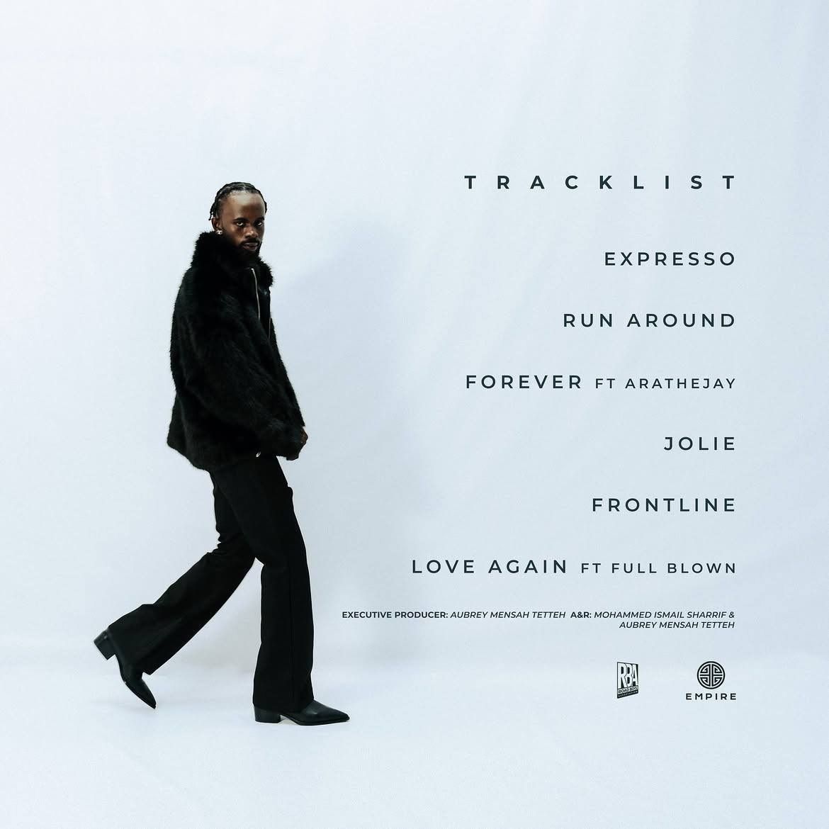 koshmedia_'s tweet photo. The wait is almost over. 🖤 TRACKLIST — 6 songs, endless vibes
SUN SHERIF ALL YOURS ON FRIDAY

#koshmedianews https://t.co/dMDIXgGLeh
