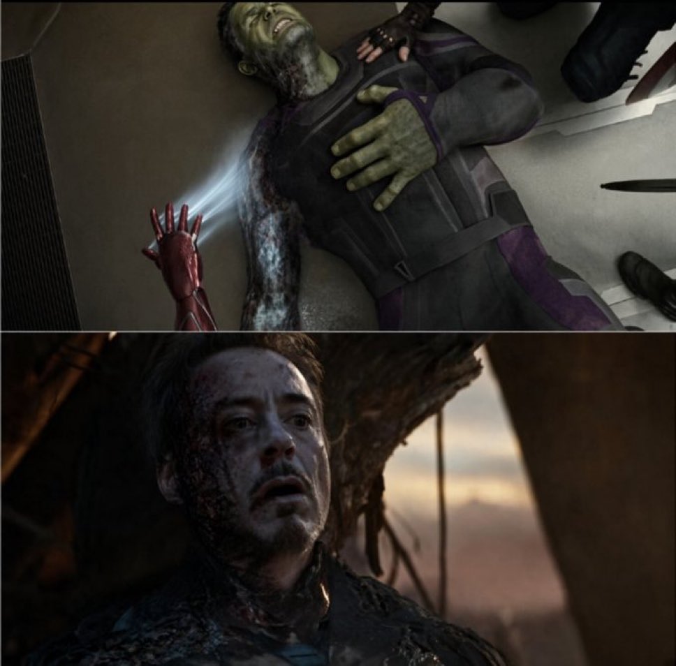 SceneVaults's tweet photo. So why did Hulk survive and Iron-Man died. Doesn’t it take more effort to bring people back, than it does to take out one army? https://t.co/LezENq3Xy3