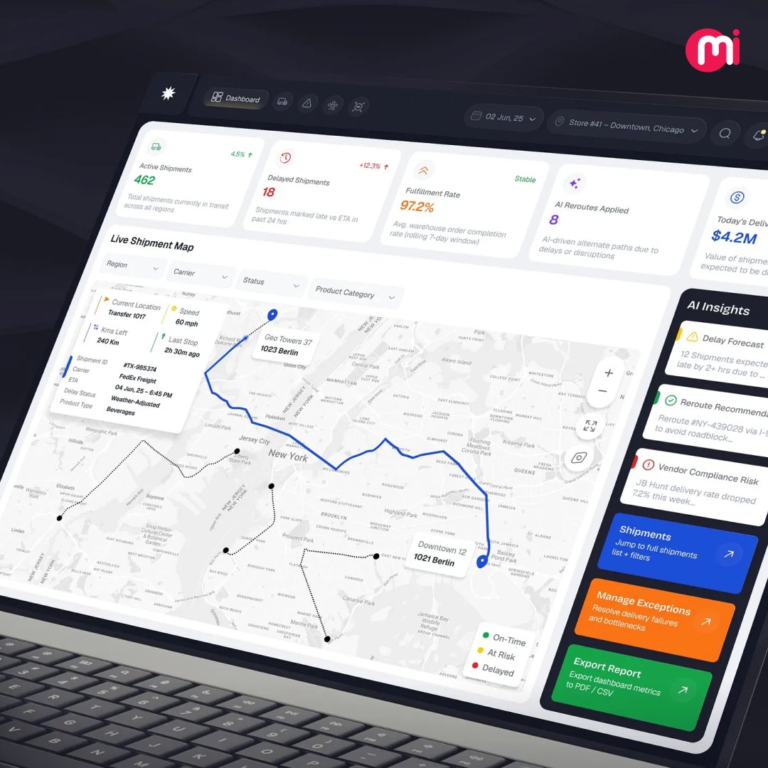 Mindinventory's tweet photo. Smarter retail operations start with better visibility.

We designed an AI-powered retail operations platform that brings inventory, store performance, shipments, forecasting, and sales intelligence into one connected experience. https://t.co/Nvm4YibiFm